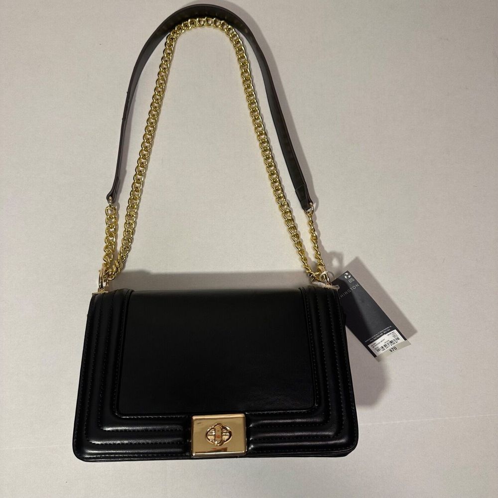 Worthington Crossbody‎ Bag Black Gold Phoebe